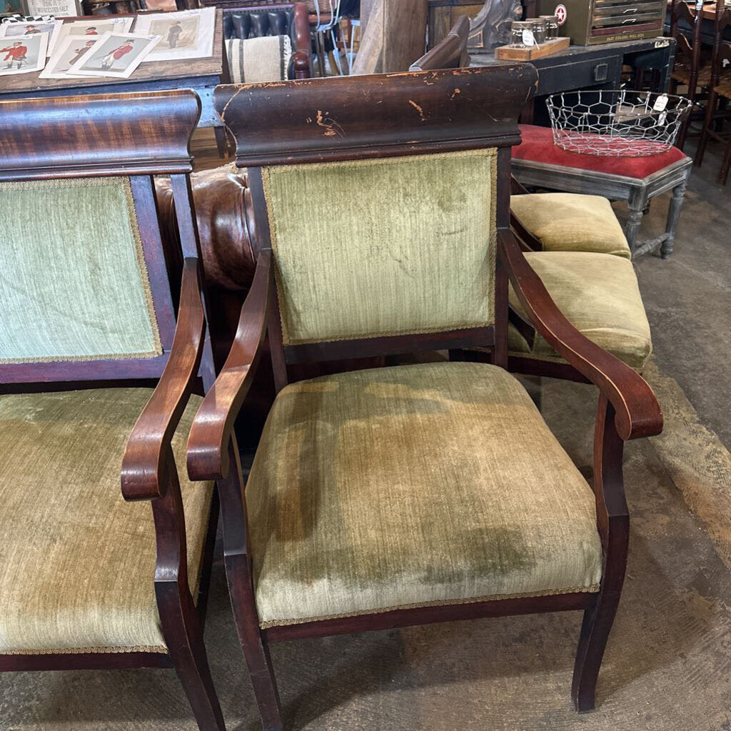 DINING ARM CHAIRS AND SETTEE