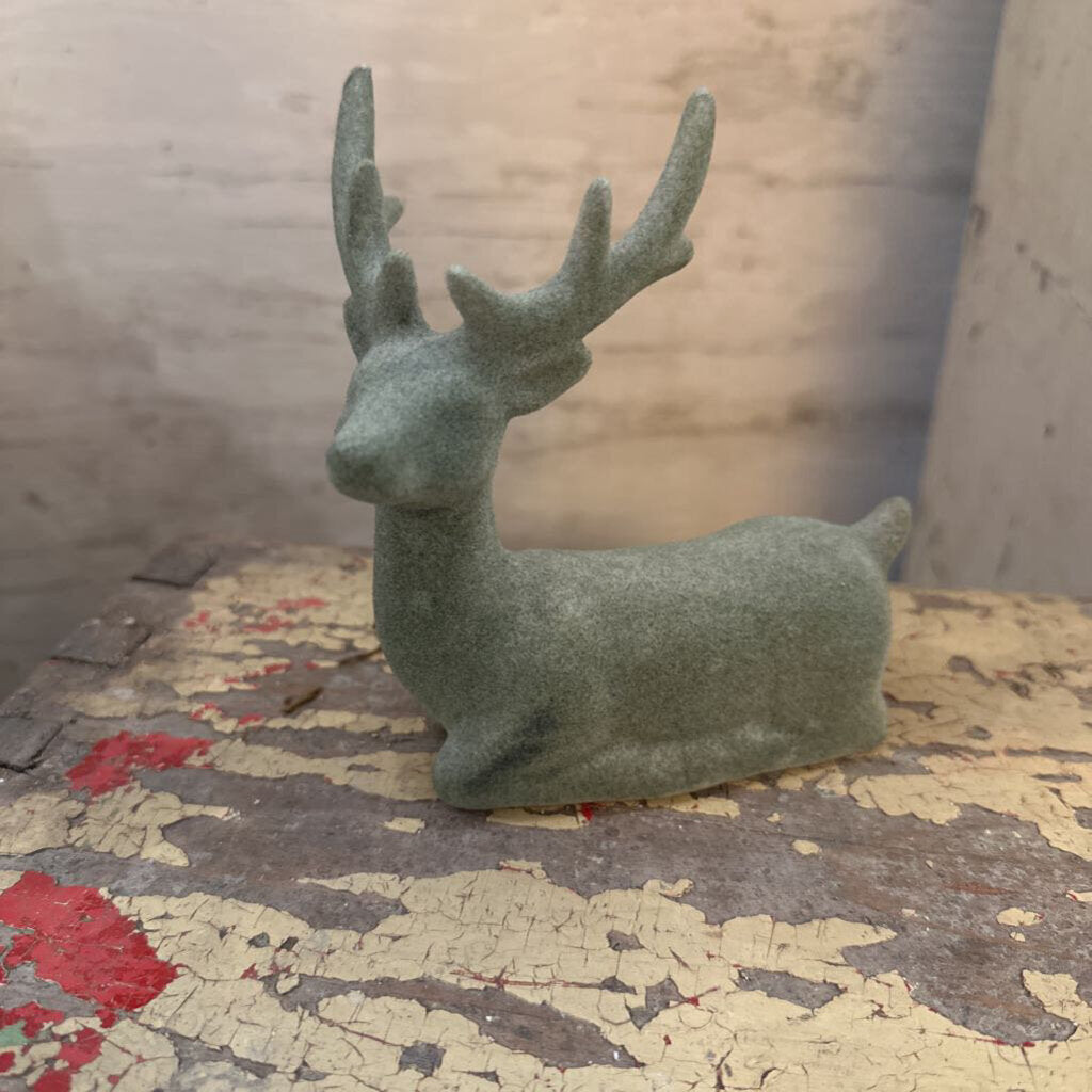 VELVET AND CERAMIC DEER