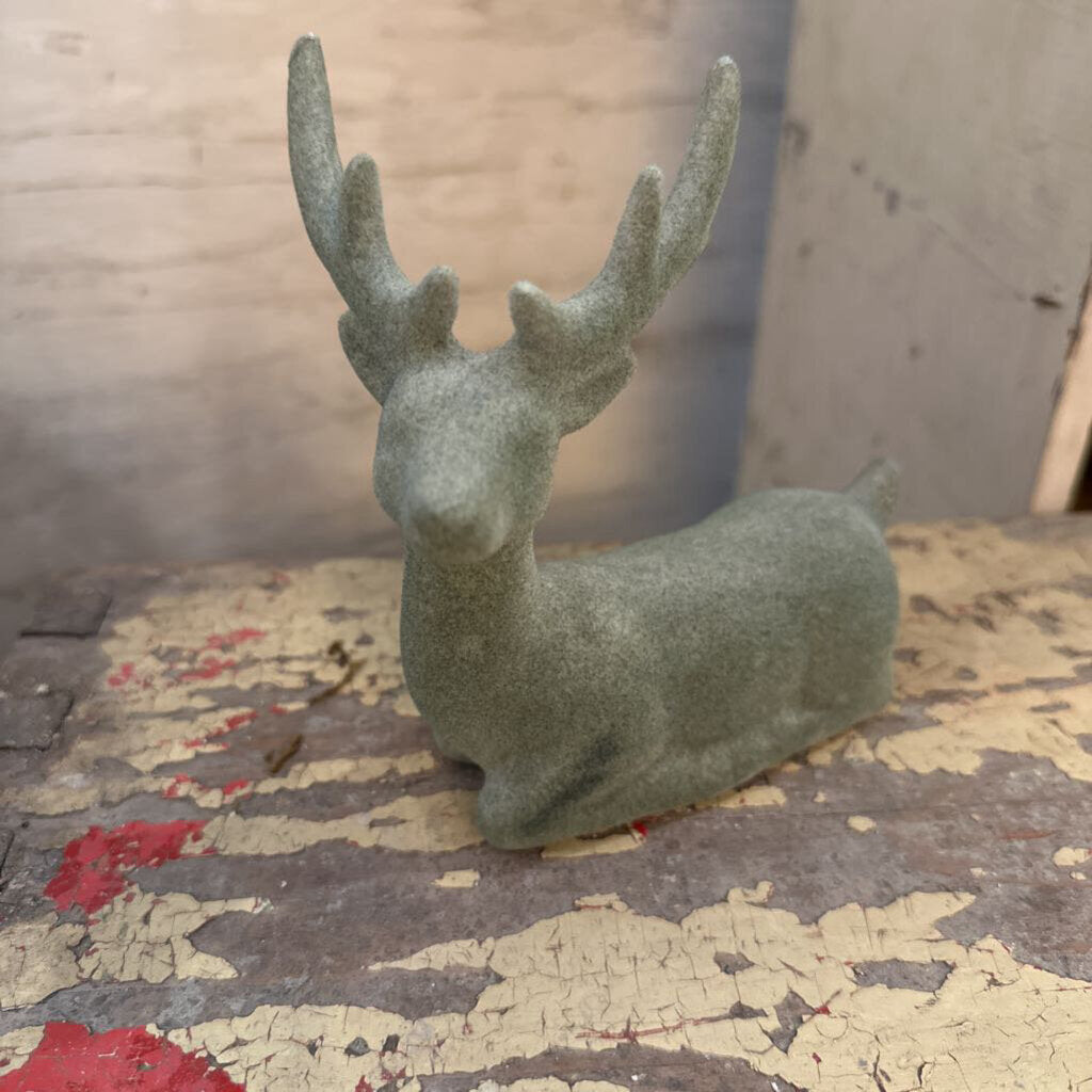 VELVET AND CERAMIC DEER