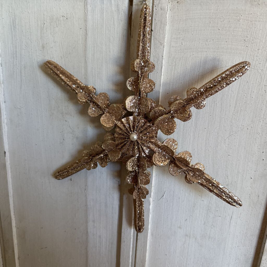 GLITTER SNOWFLAKE ORNAMENT