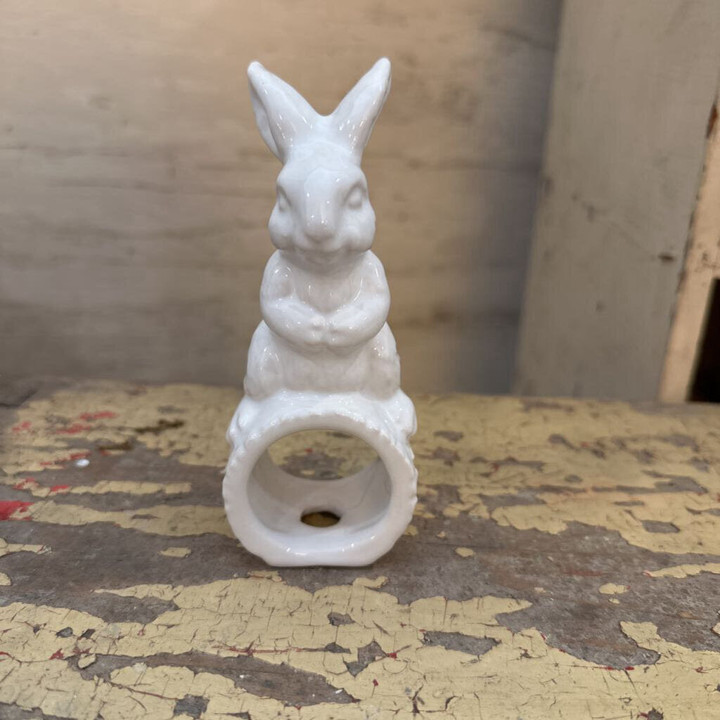 CERAMIC BUNNY NAPKIN HOLDER