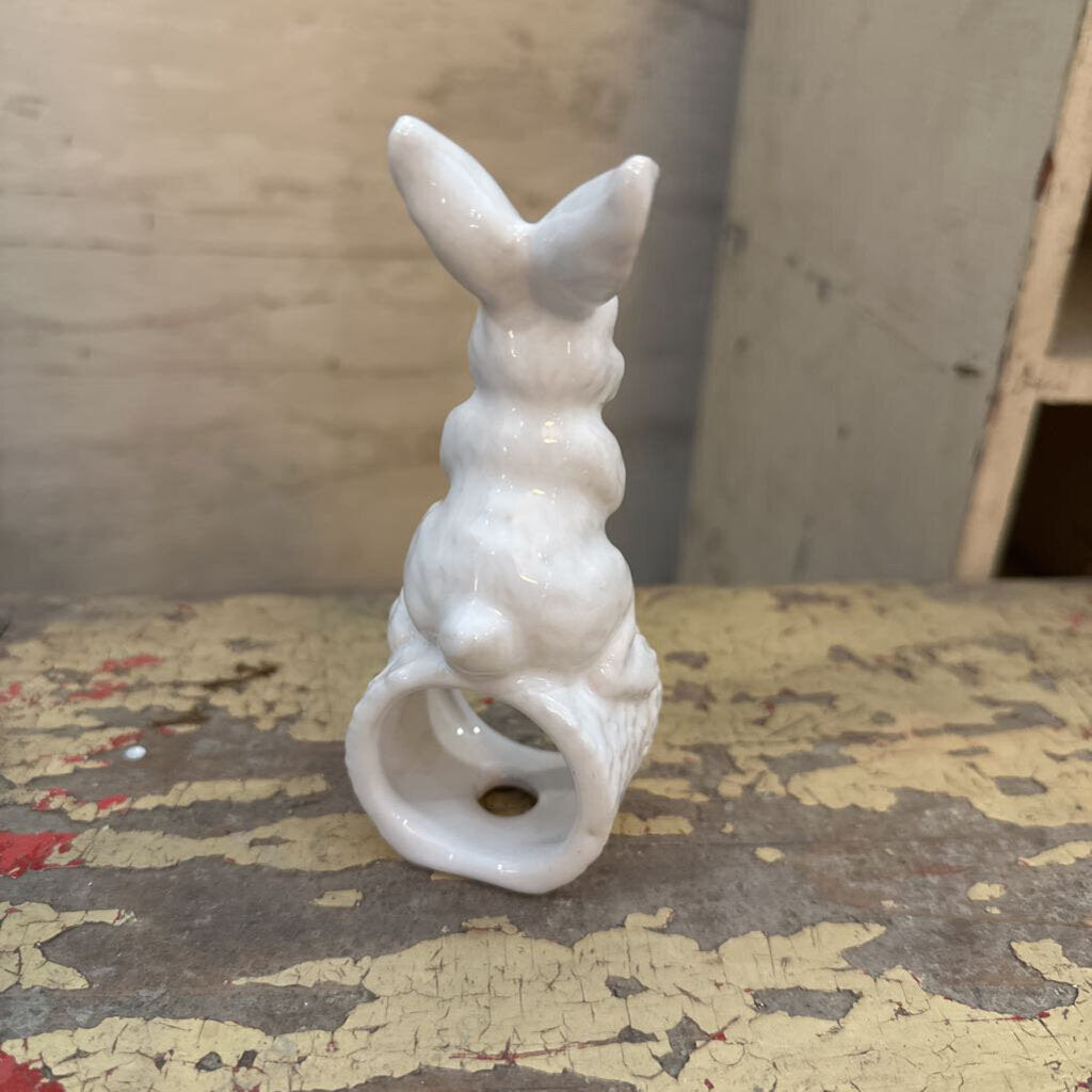 CERAMIC BUNNY NAPKIN HOLDER