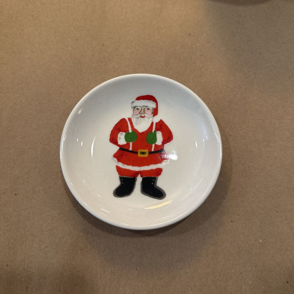 ROUND STONEWARE PLATE WITH HOLIDAY IMAGE