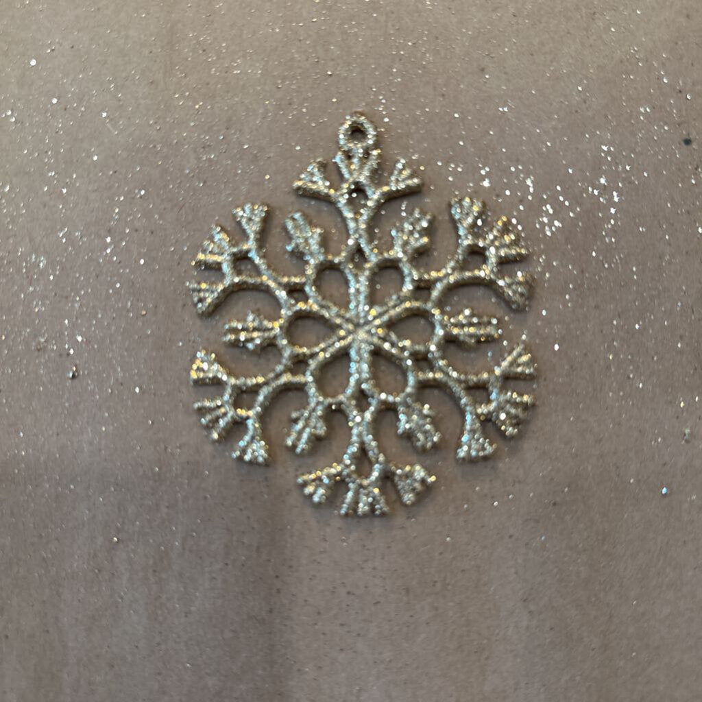 SNOWFLAKE GLITTER ORNAMENTS