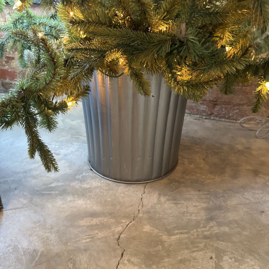 CHRISTMAS TREE IN BUCKET