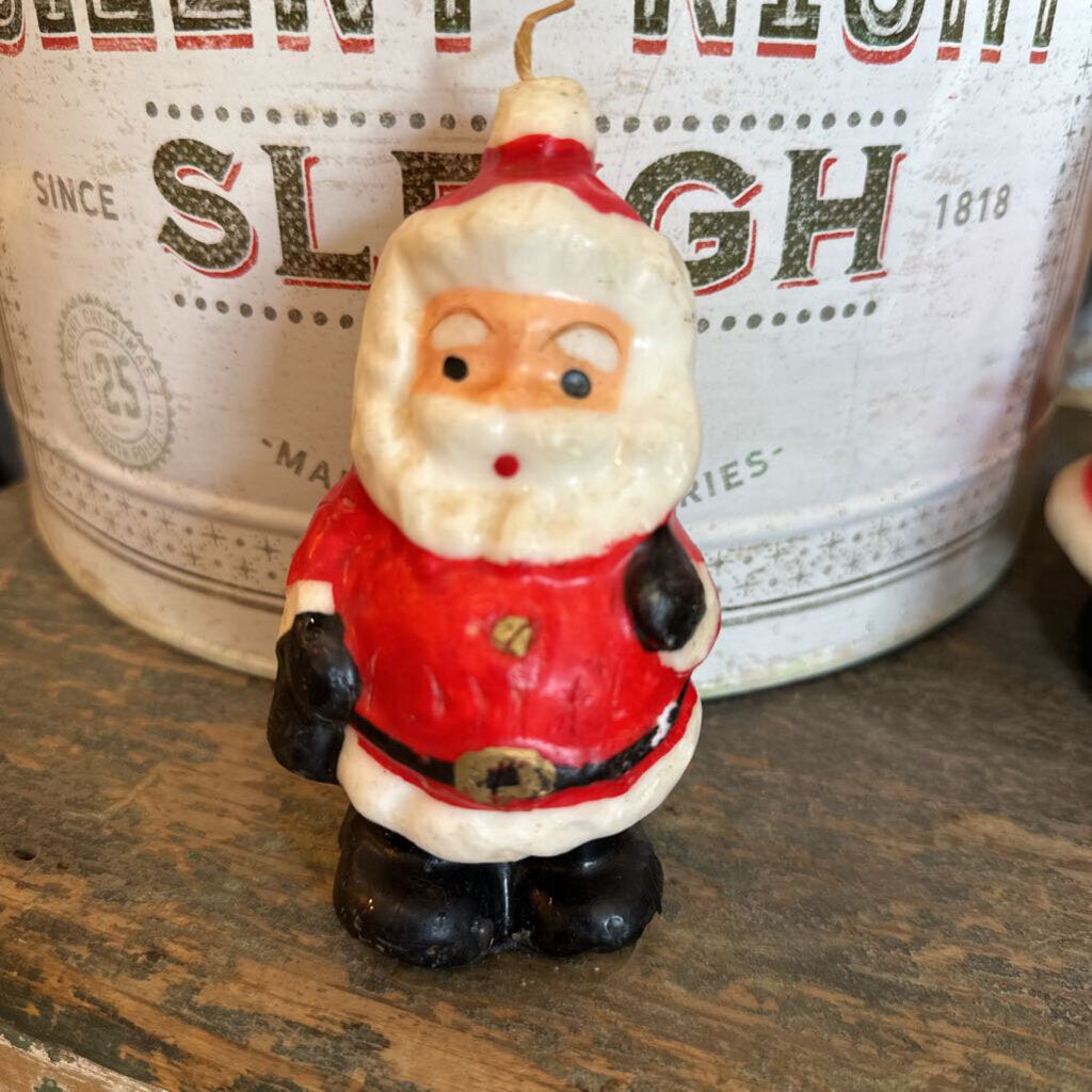 VINTAGE GURLEY STYLE SANTA CANDLE