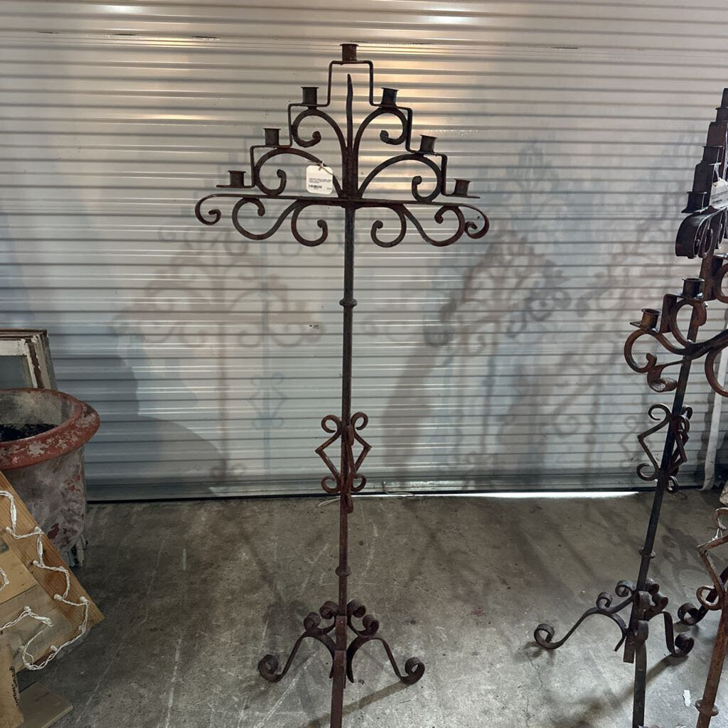 WROUGHT IRON CANDELABRA- EARLY 20TH CENTURY