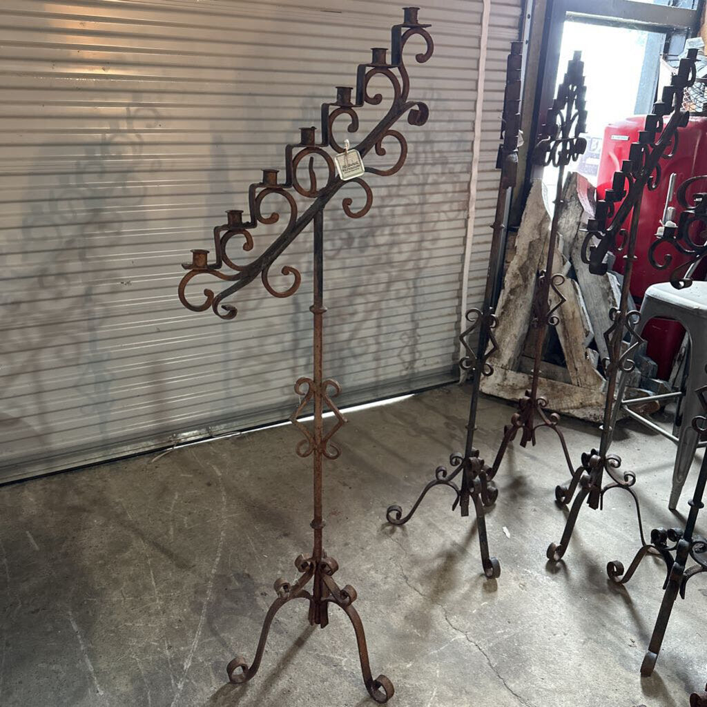 WROUGHT IRON CANDELABRA- EARLY 20TH CENTURY