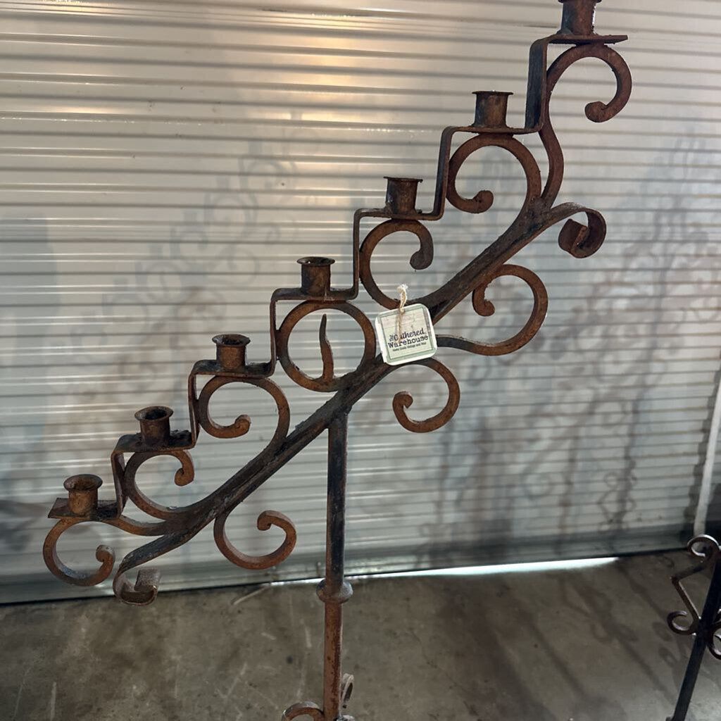 WROUGHT IRON CANDELABRA- EARLY 20TH CENTURY