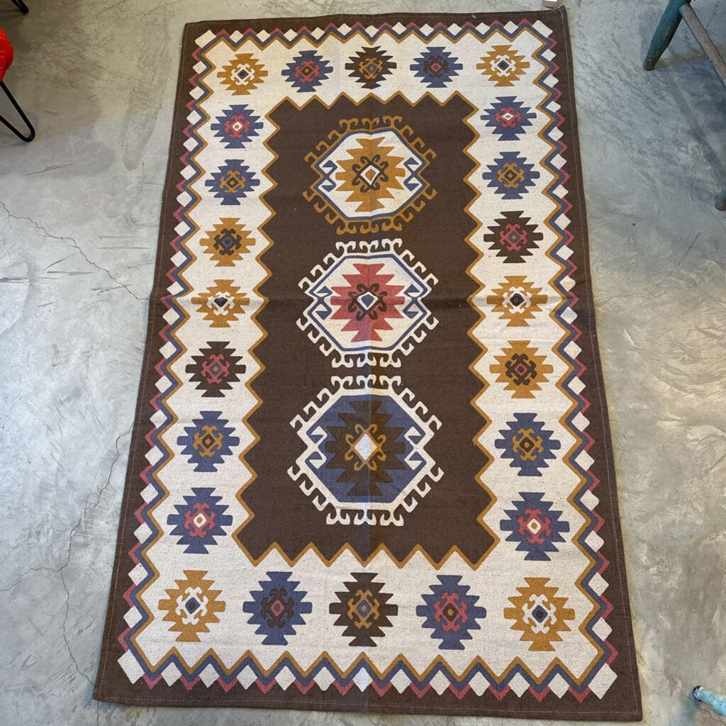 HANDMADE AZTEC BOHO RUG