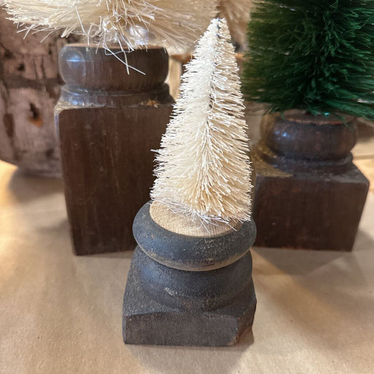 MINI BOTTLEBRUSH TREE ON WOOD BASE