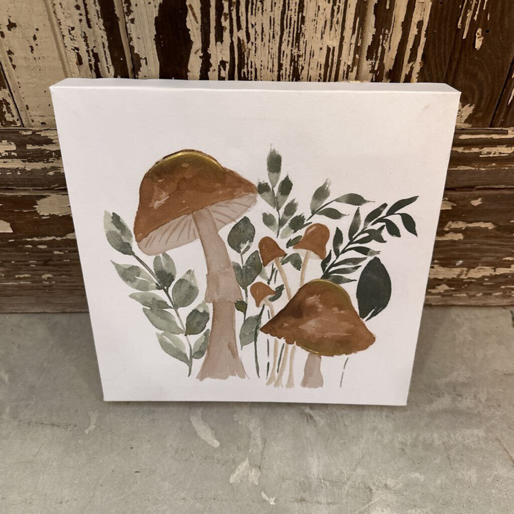 FAMILY OF 5 MUSHROOM CANVAS