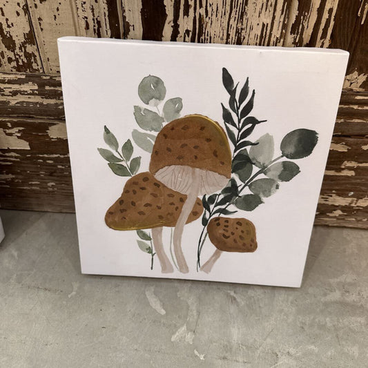 FAMILY OF 3 MUSHROOM CANVAS