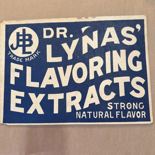 DR. LYAN'S FLAVORING EXTRACTS SIGN