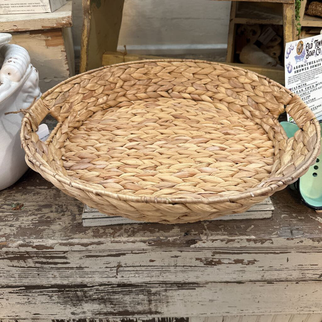 ROUND RATTAN TRAY