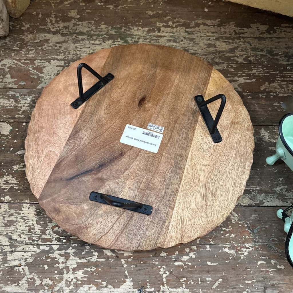 ROUND WOODEN RISER