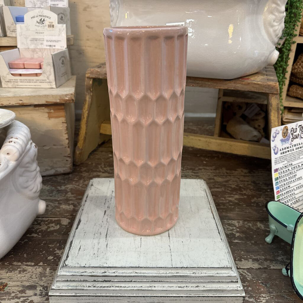 CERAMIC HONEYCOMB VASE