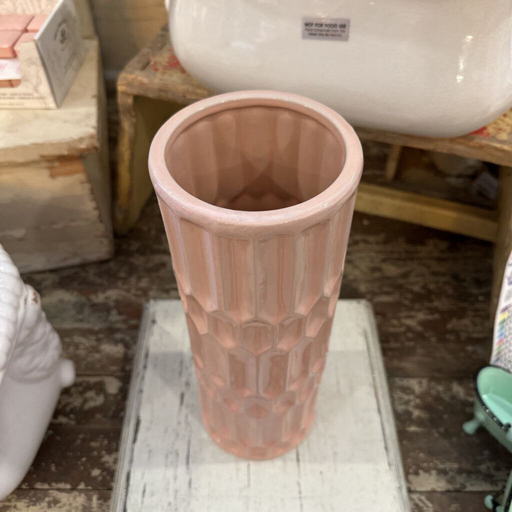 CERAMIC HONEYCOMB VASE