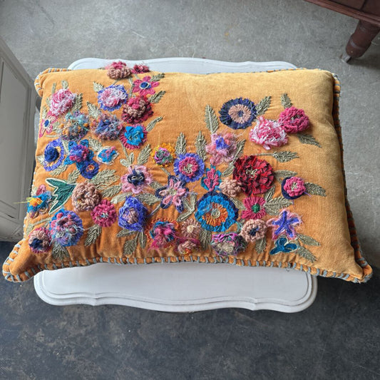 BOHO FLORAL PILLOW