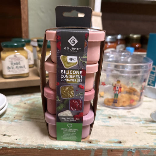 SILICONE CONDIMENT CONTAINERS