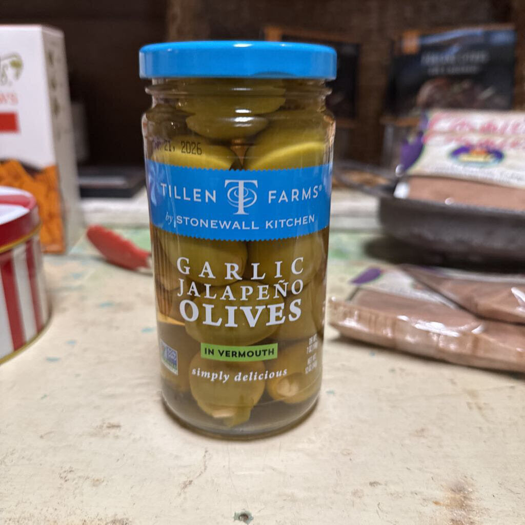 GARLIC JALAPENO OLIVES
