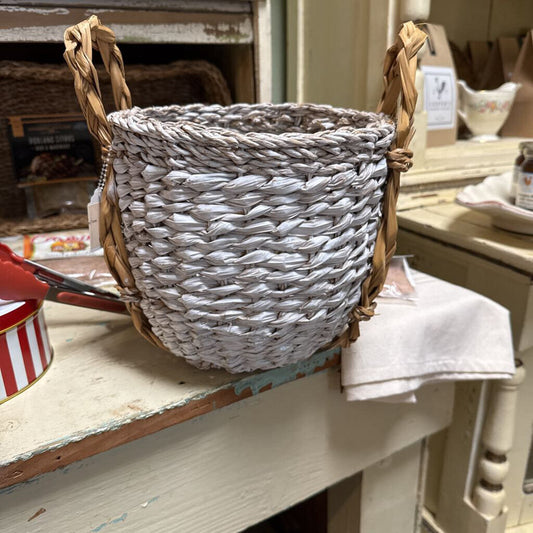 TWO TONE SEAGRASS BASKET