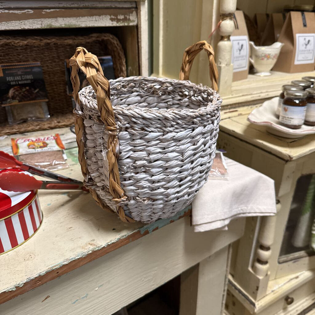 TWO TONE SEAGRASS BASKET