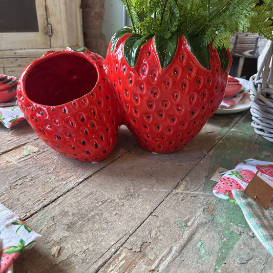 STRAWBERRY DOUBLE PLANTER