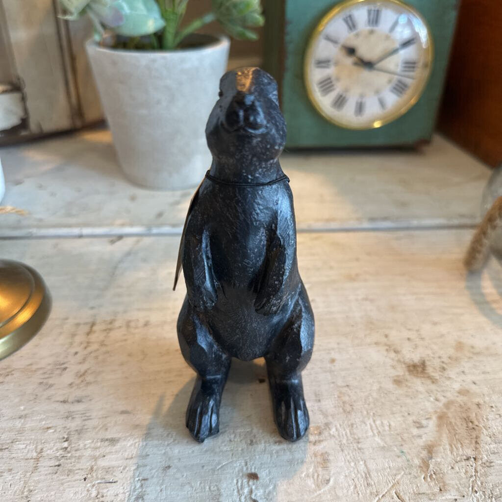 RESIN RABBIT CAST IRON FINISH