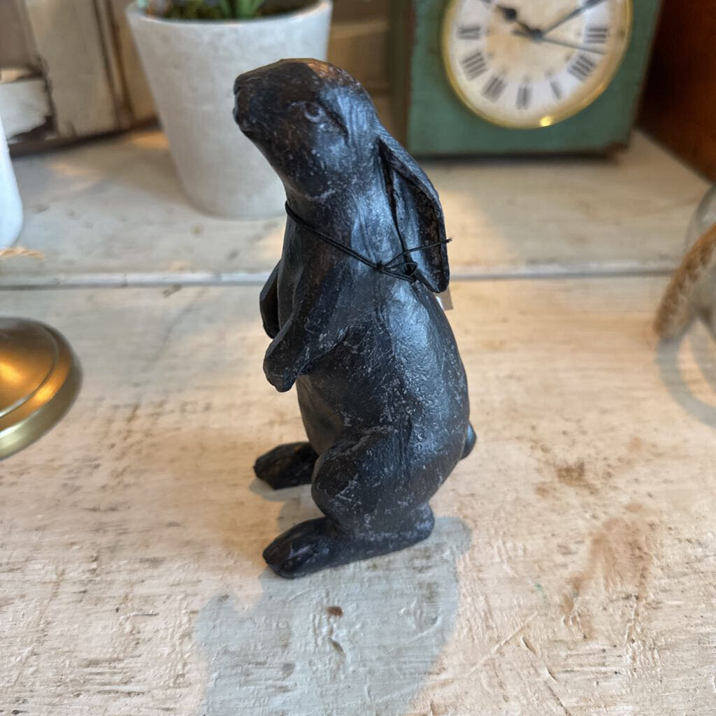 RESIN RABBIT CAST IRON FINISH