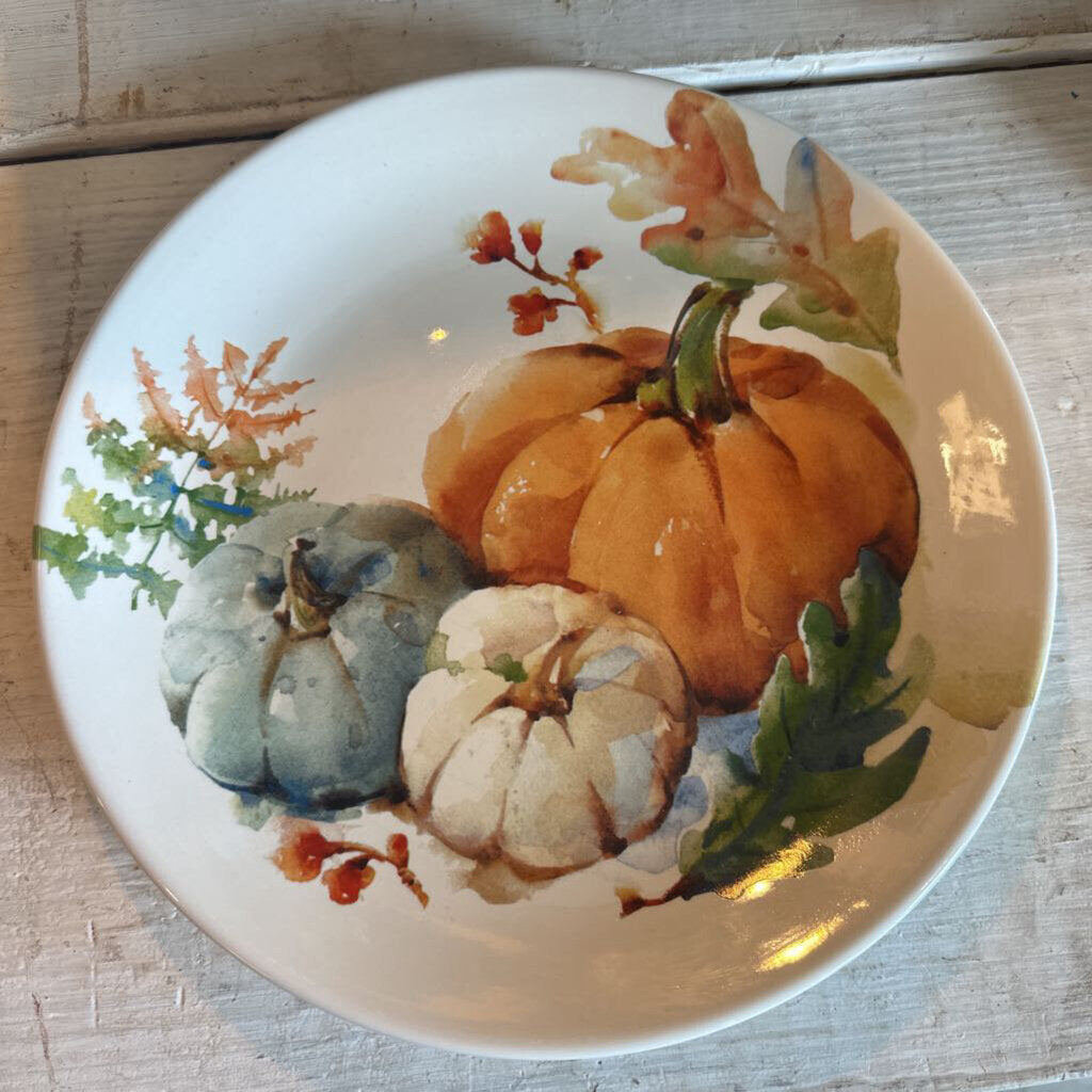 STONEWARE PUMPKIN PLATE