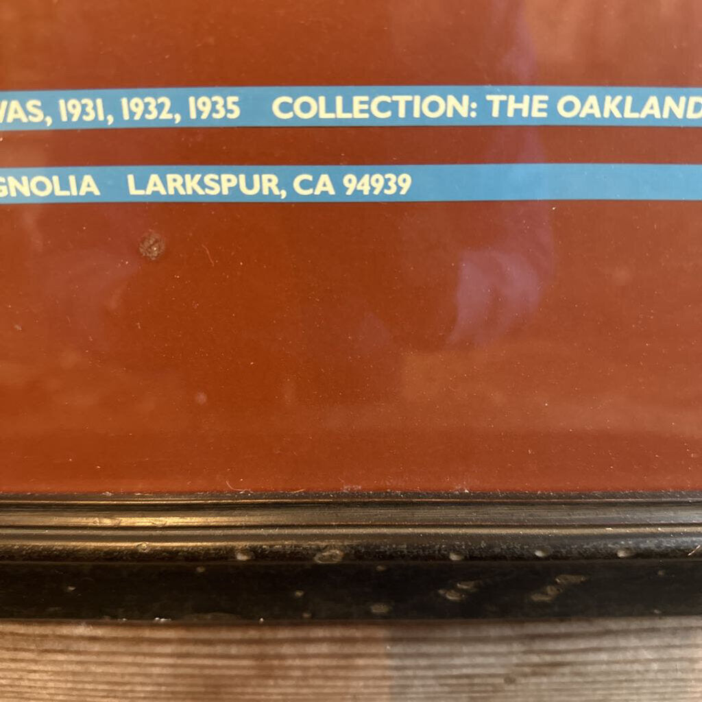 VINTAGE FRAMED "EARTH KNOWER" BY MAYNARD DIXON POSTER