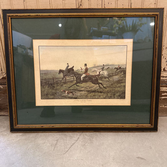 FRAMED HUNTING PRINT BY THOMAS BLINKS