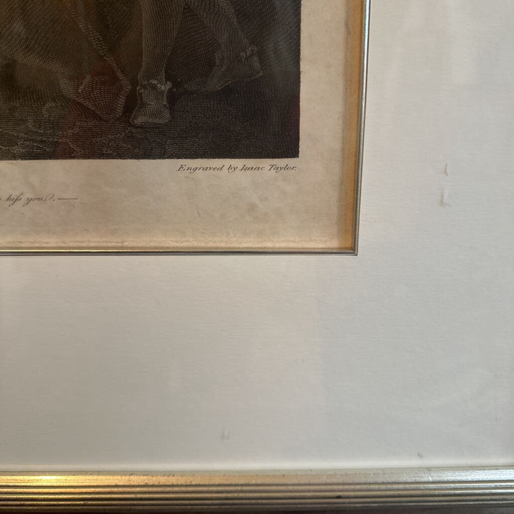 FRAMED SHAKESPEARE'S KING HENRY THE EIGHTH SILVERTINT ETCHING