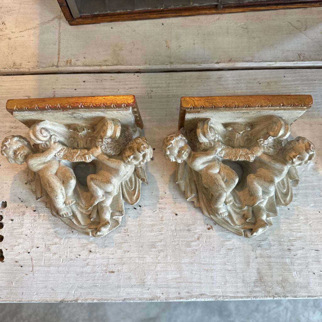 VINTAGE CHERUB SHELVES