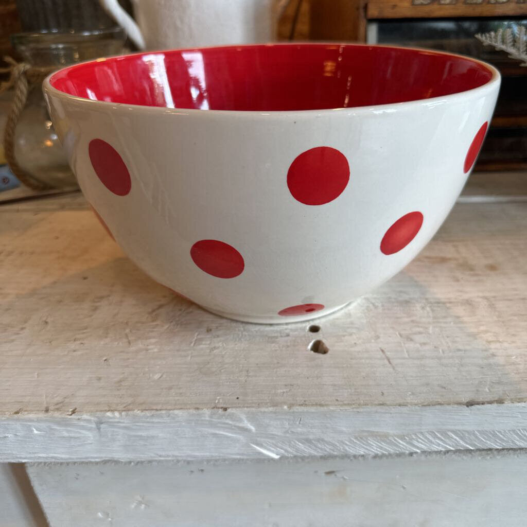 CERAMIC BOWL WITH DOTS