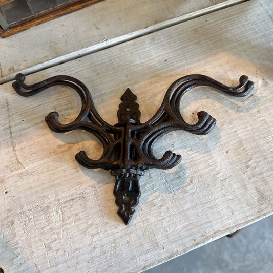 CAST IRON 5 ARM COAT/HAT HOOK