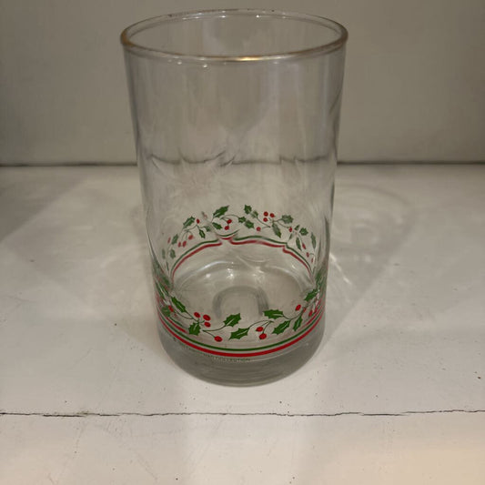 ARBY'S 1983 HOLLY BERRY CHRISTMAS COLLECTION GLASS