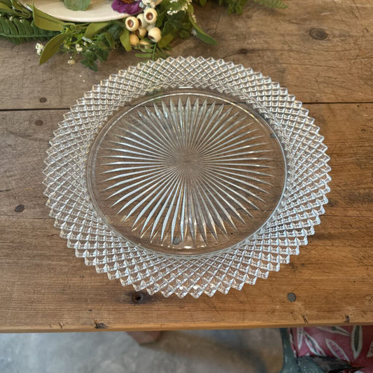 VINTAGE GLASS PLATE