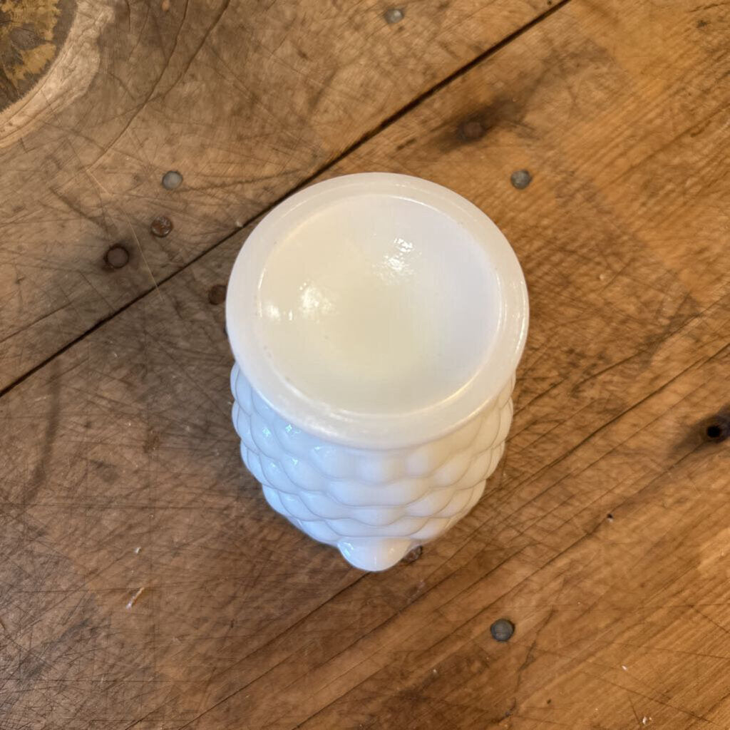 HOBNAIL MILK GLASS CREAMER