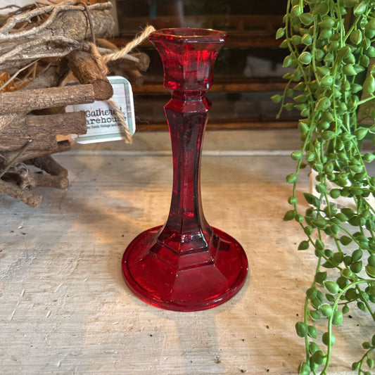 GLASS CANDLESTICK