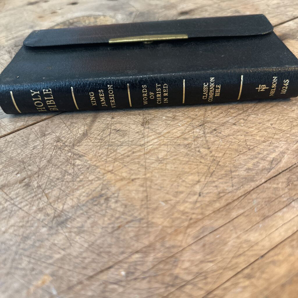 BONDED LEATHER SNAP CLOSE BIBLE