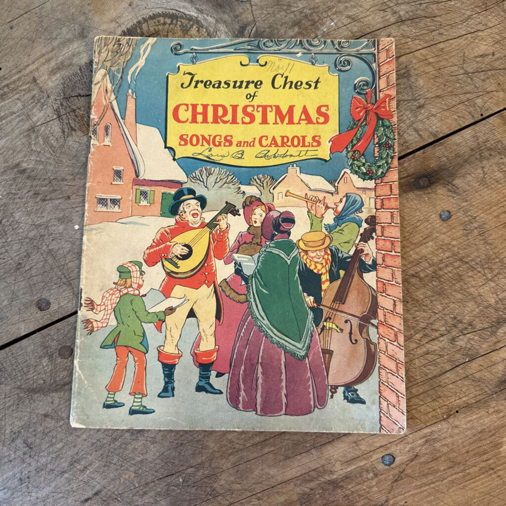 "TREASURE CHEST OF CHRISTMAS SONGS AND CAROLS" SONG BOOK, 1936 EDITION