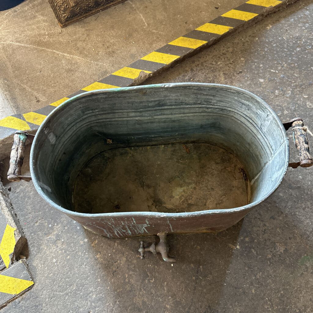 COPPER POT/PLANTER WITH LID