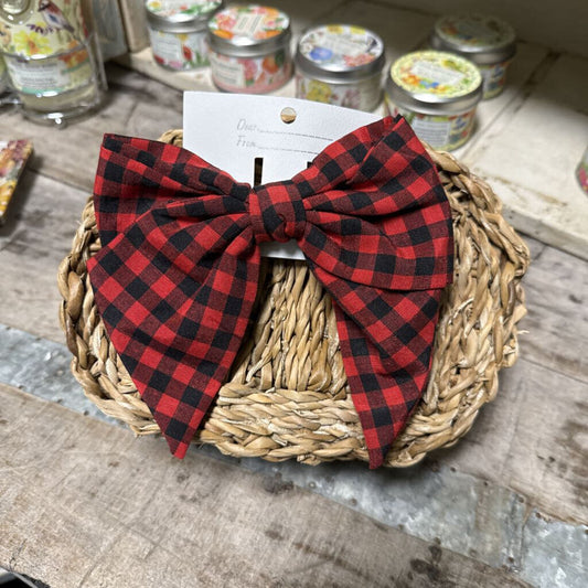 GEORGIA PLAID BOW