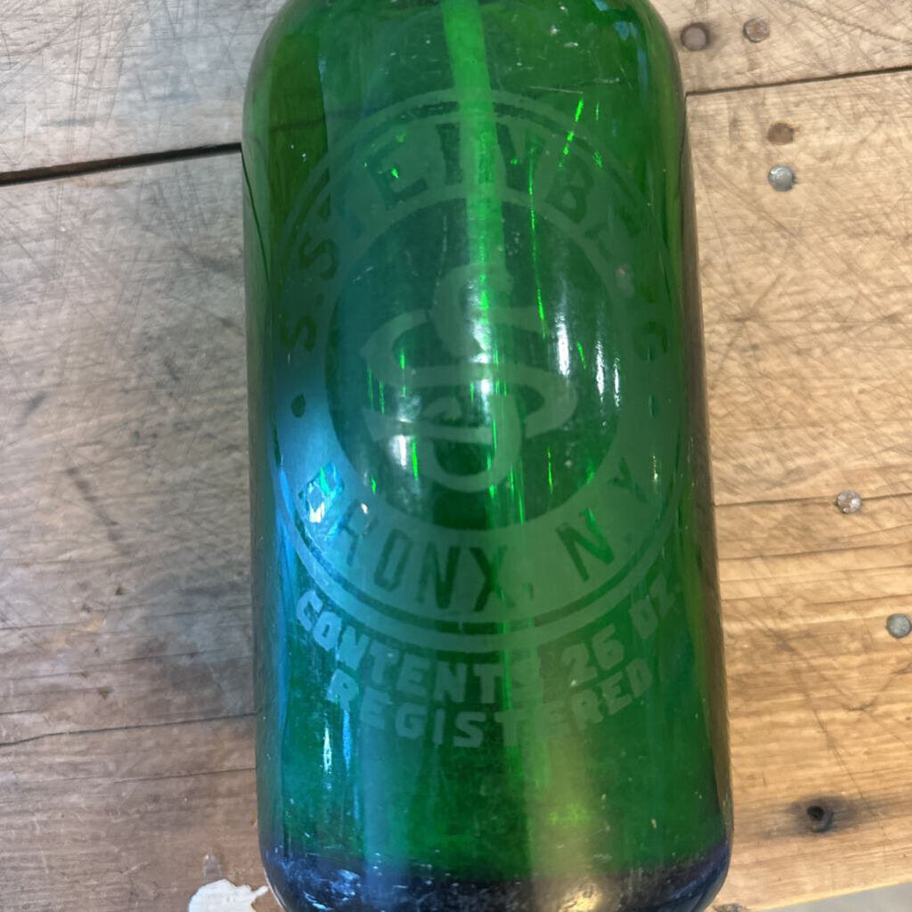 "S. STEINBERG BRONX, N.Y." SELTZER BOTTLE