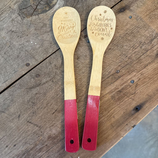 CHRISTMAS WOODEN SPOON