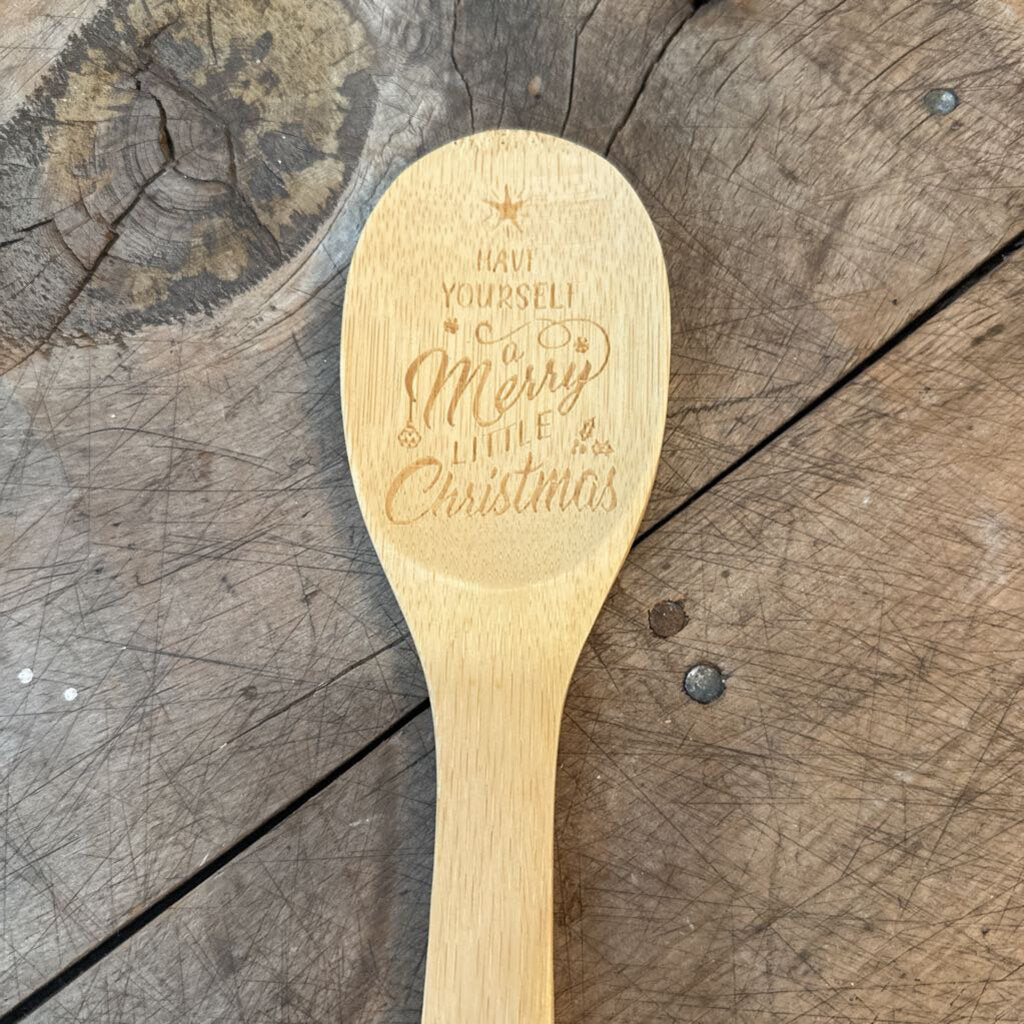 CHRISTMAS WOODEN SPOON