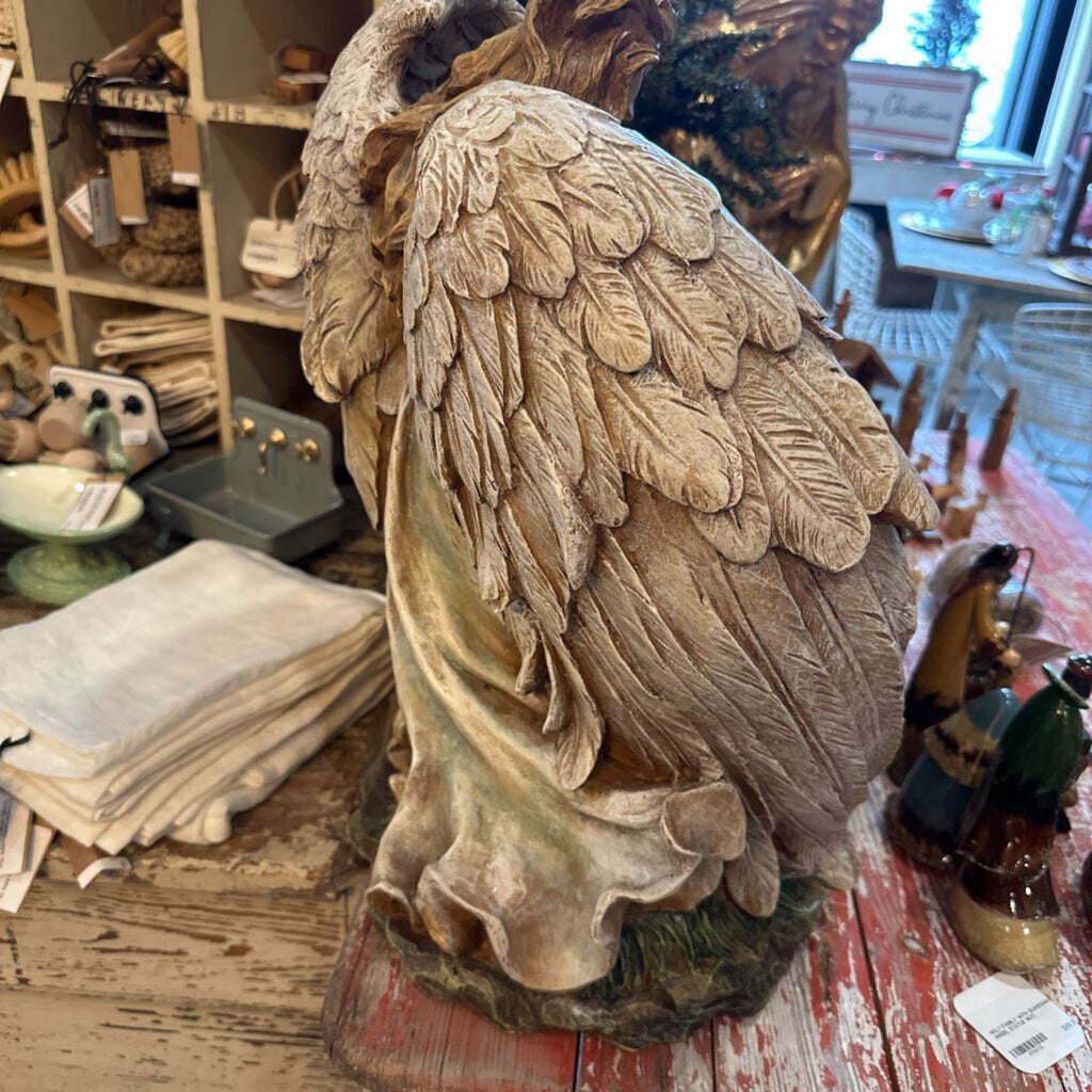 HOLY FAMILY WITH GUARDIAN ANGEL STATUE