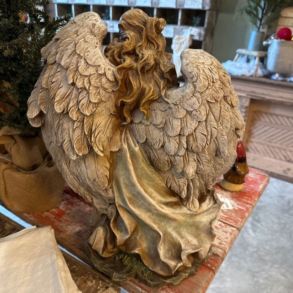 HOLY FAMILY WITH GUARDIAN ANGEL STATUE